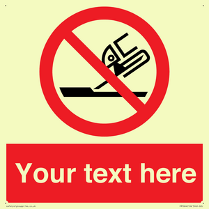 Custom prohibition Do not use for face grinding